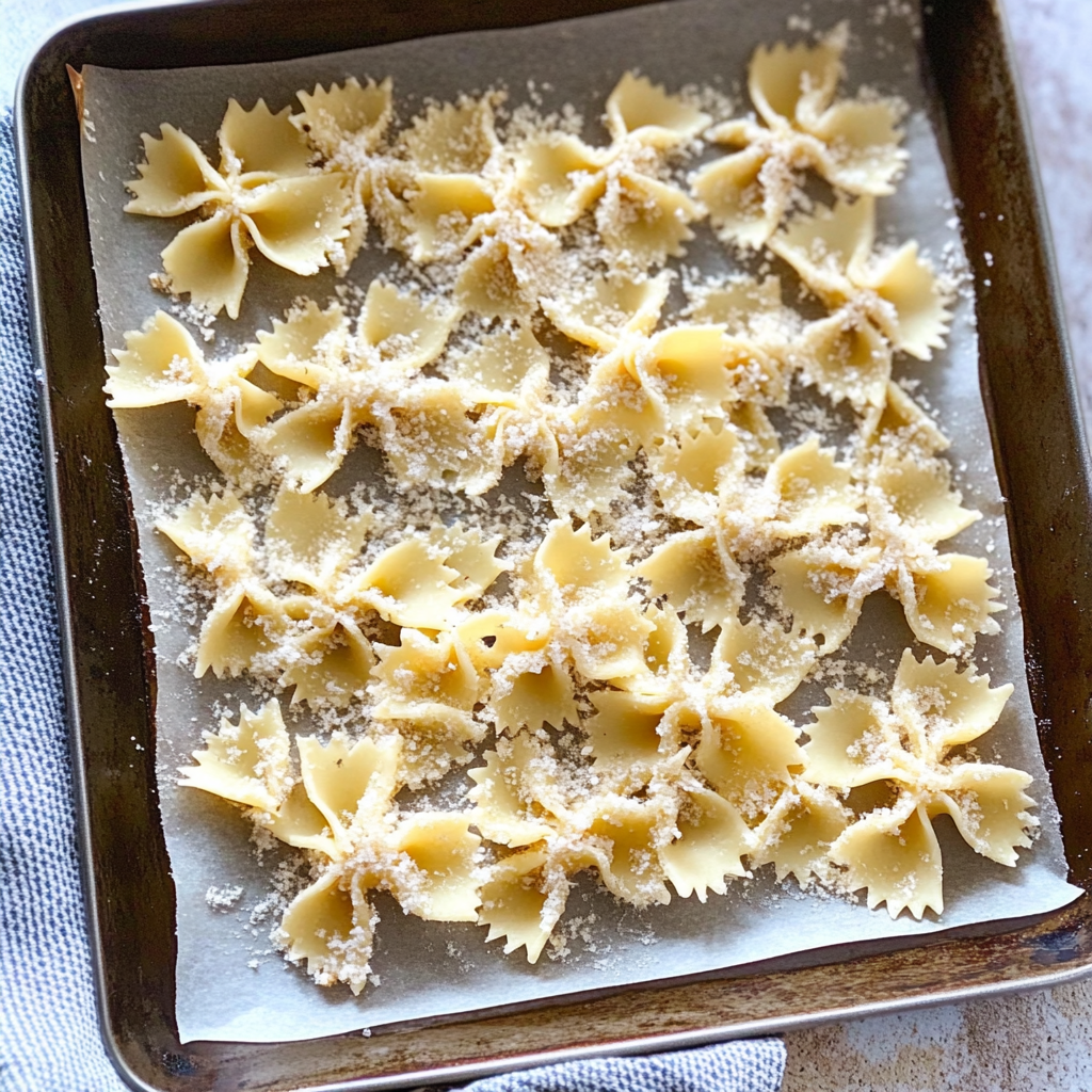 Recipe preparation for Pasta Chips