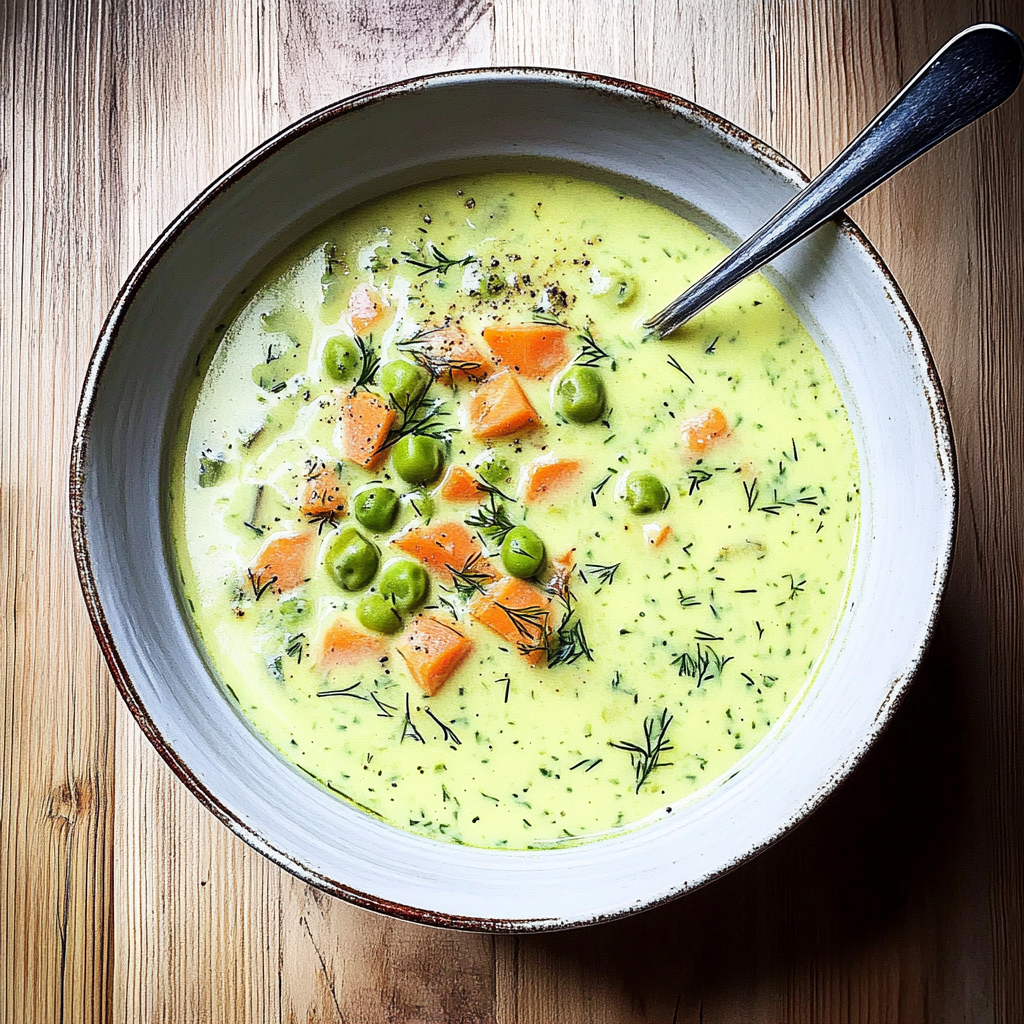 Recipe preparation for Polish Dill Soup