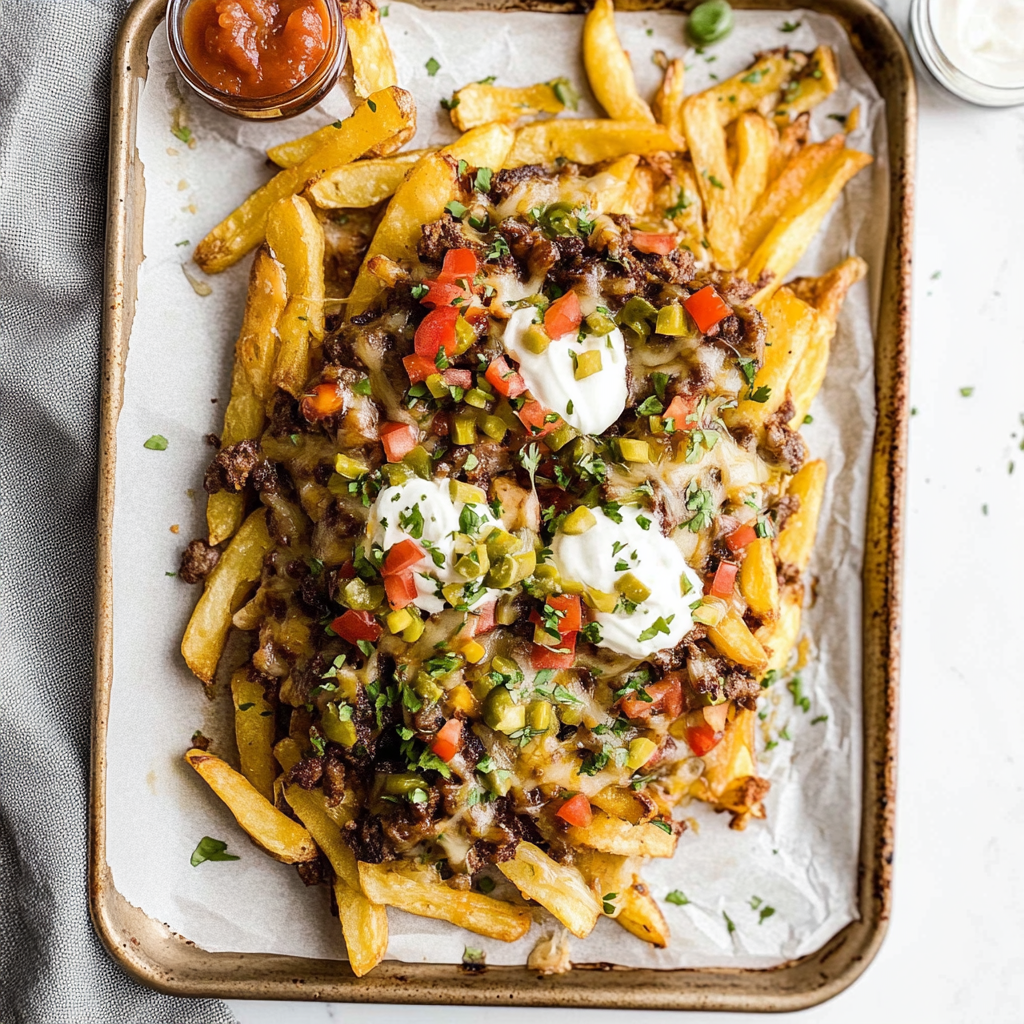 Recipe preparation for Carne Asada Fries