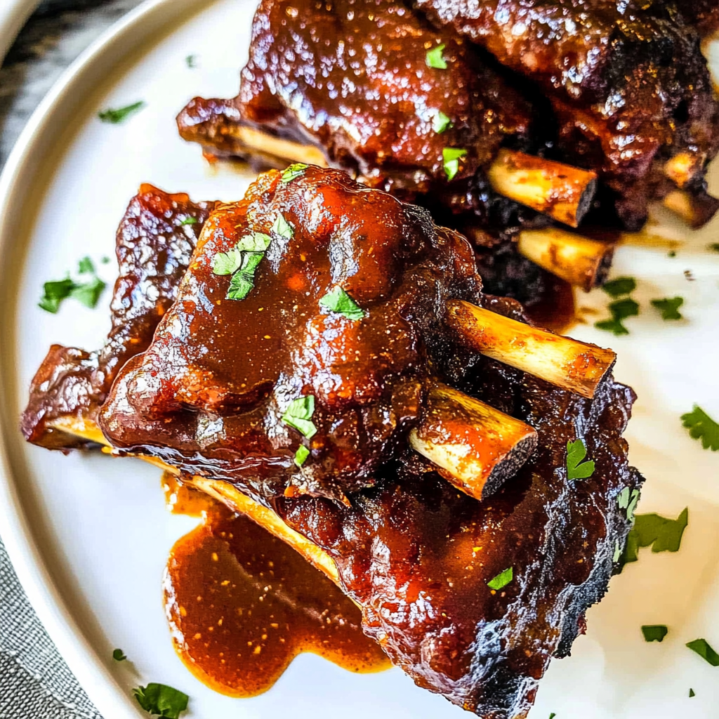 Recipe preparation for Slow Cooker Honey Buffalo Ribs