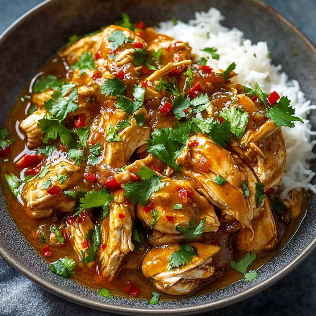 Recipe preparation for Slow Cooker Sweet Chili Chicken