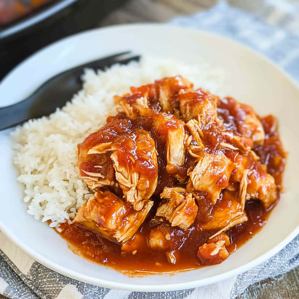 Recipe preparation for Slow Cooker Orange Chicken