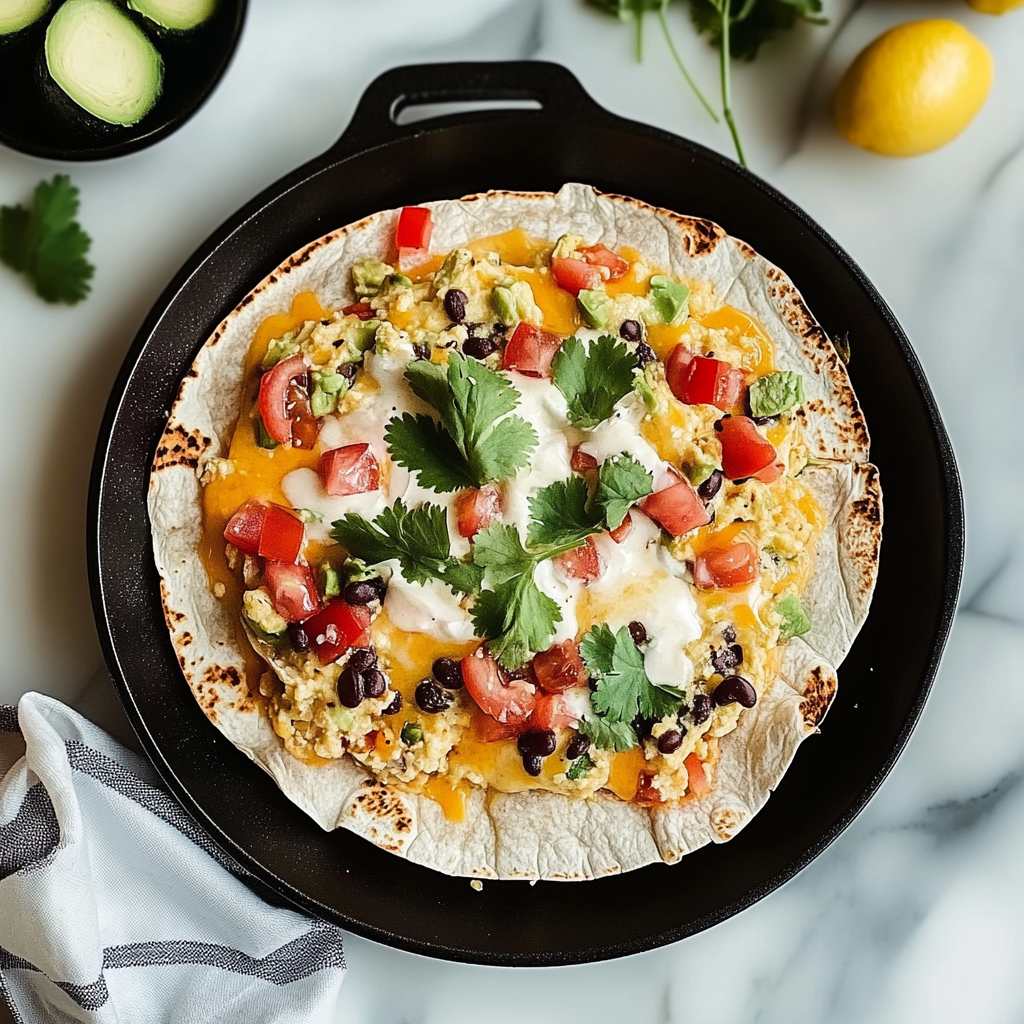 Recipe preparation for High-Protein Breakfast Burrito