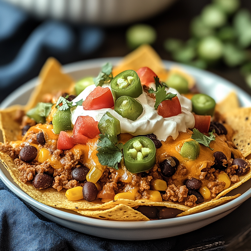 Recipe preparation for Beef and Bean Taco Casserole