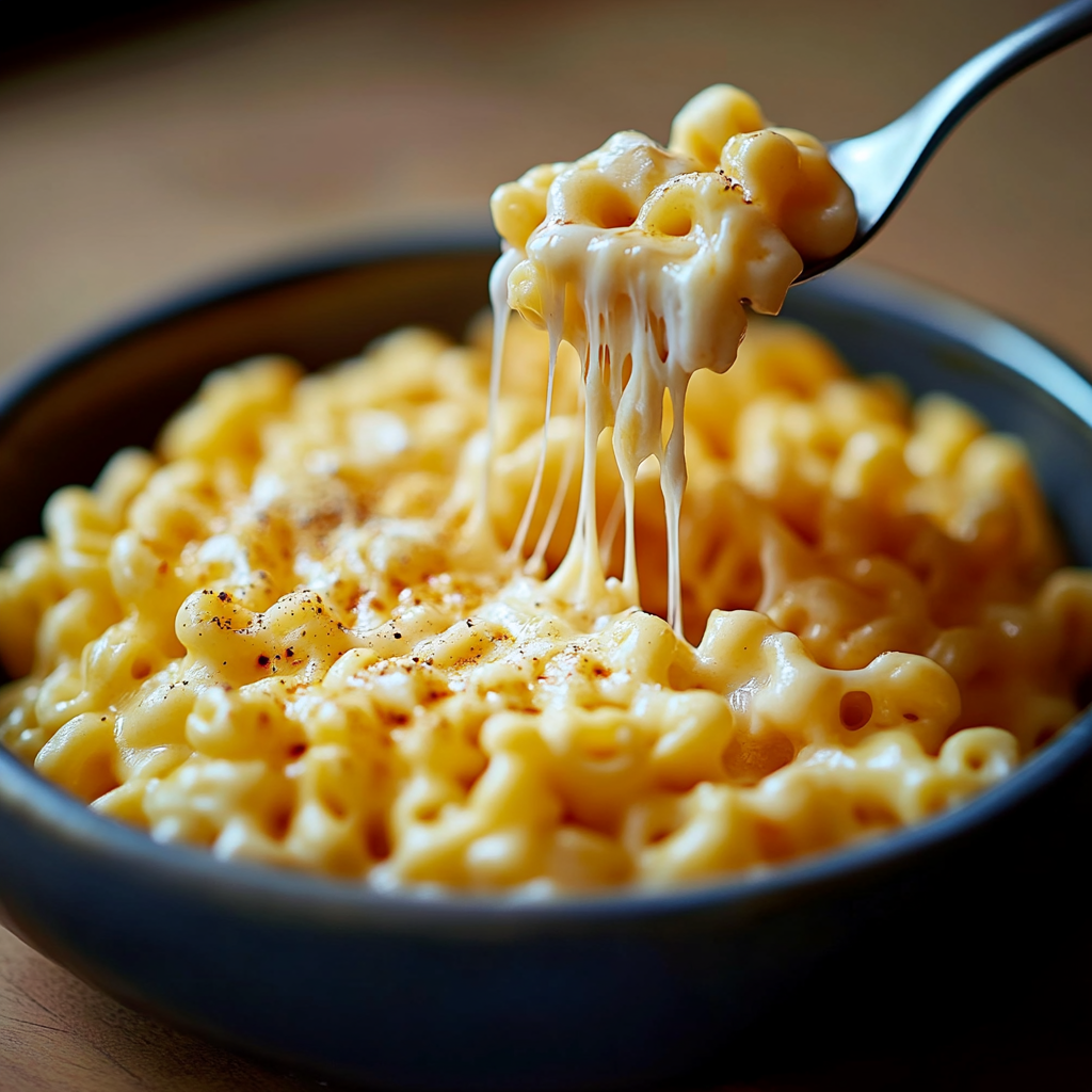 Recipe preparation for Dreamy White Cheddar Mac