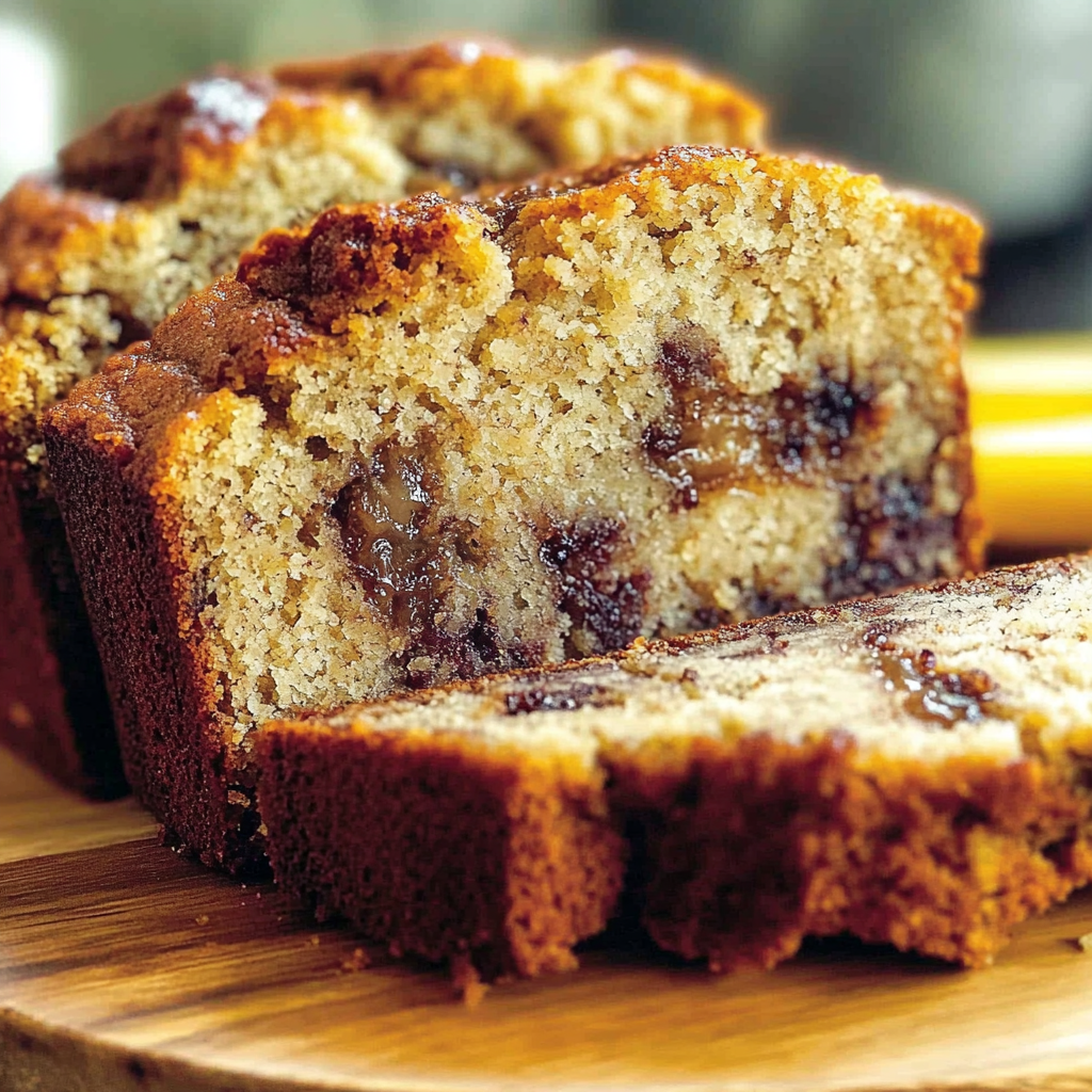 Recipe preparation for Moist Banana Bread Loaf