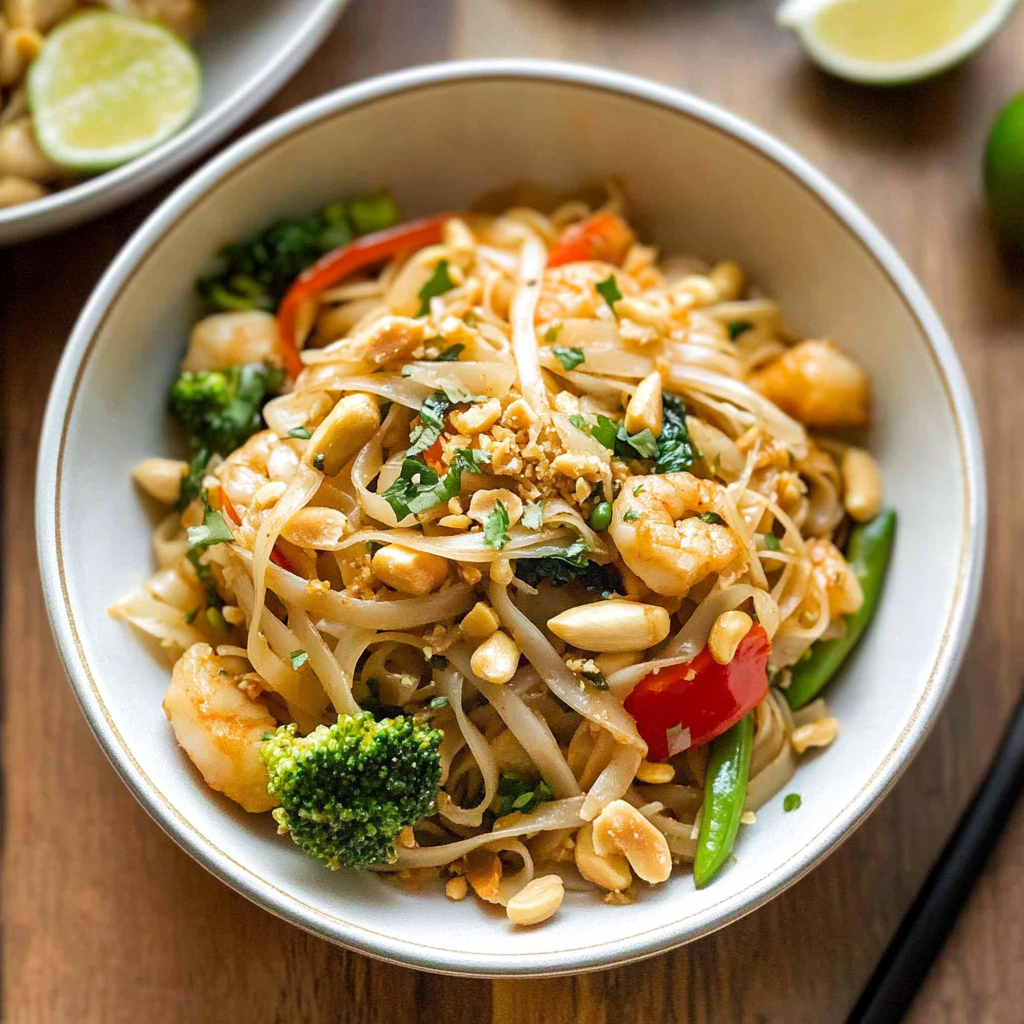 Recipe preparation for Chicken Pad Thai
