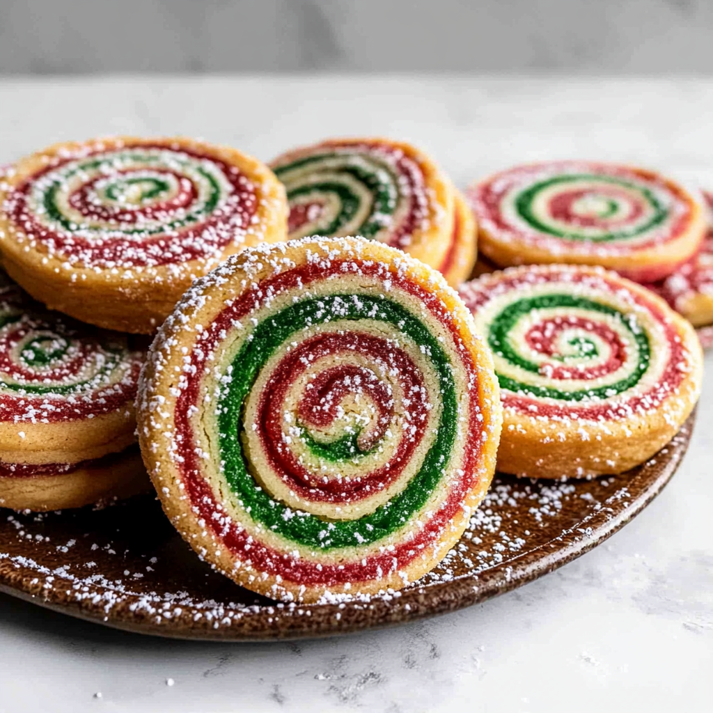 Recipe preparation for Christmas Pinwheel Cookies