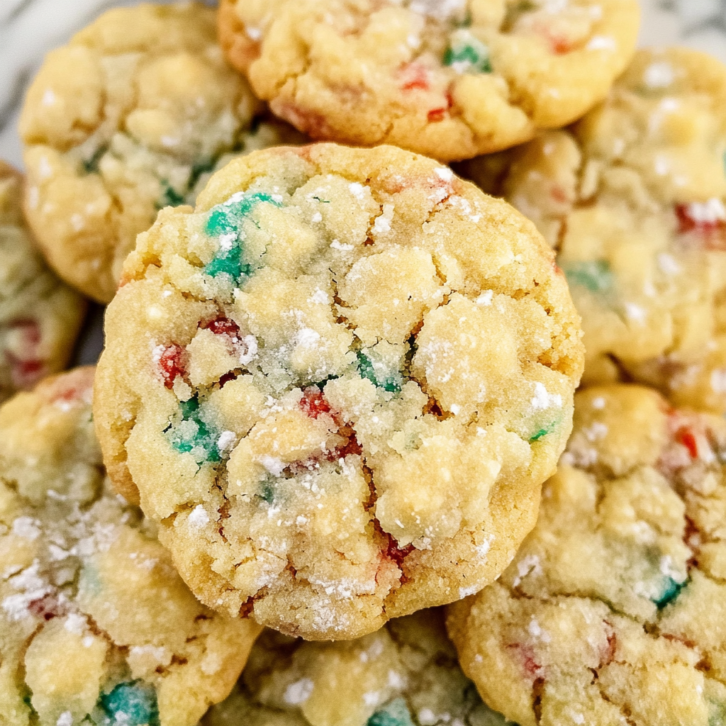 Recipe preparation for Christmas Gooey Butter Cookies