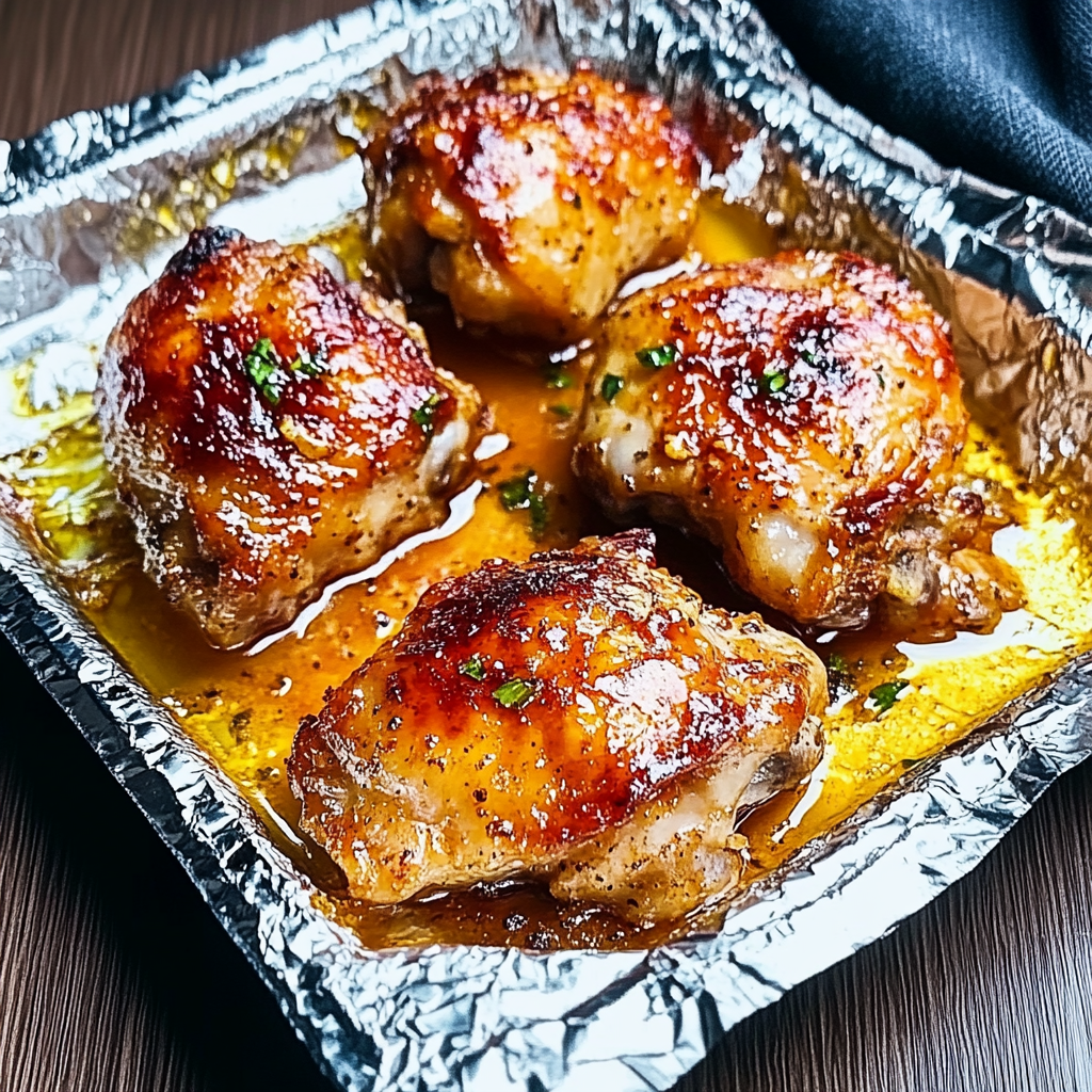 Recipe preparation for Oven Baked Chicken Thighs