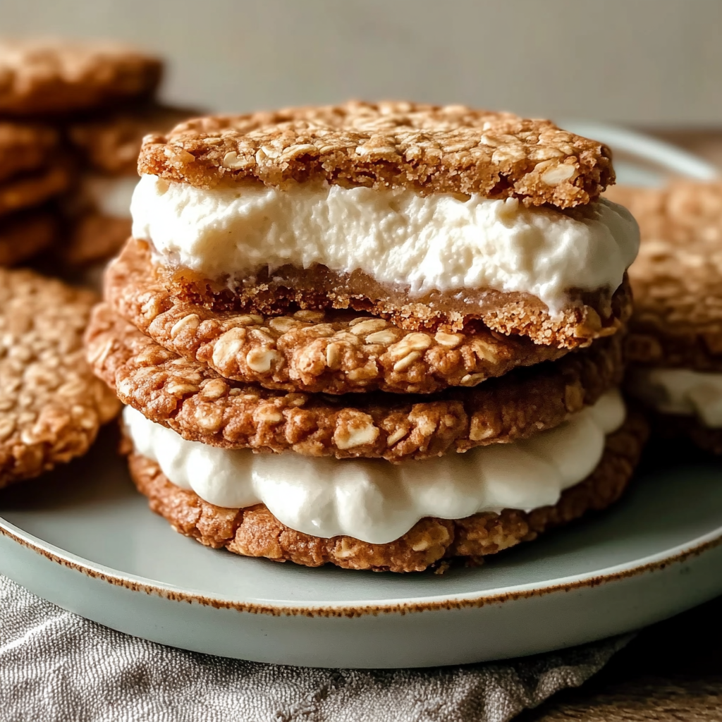 Recipe preparation for Oatmeal Cream Pies