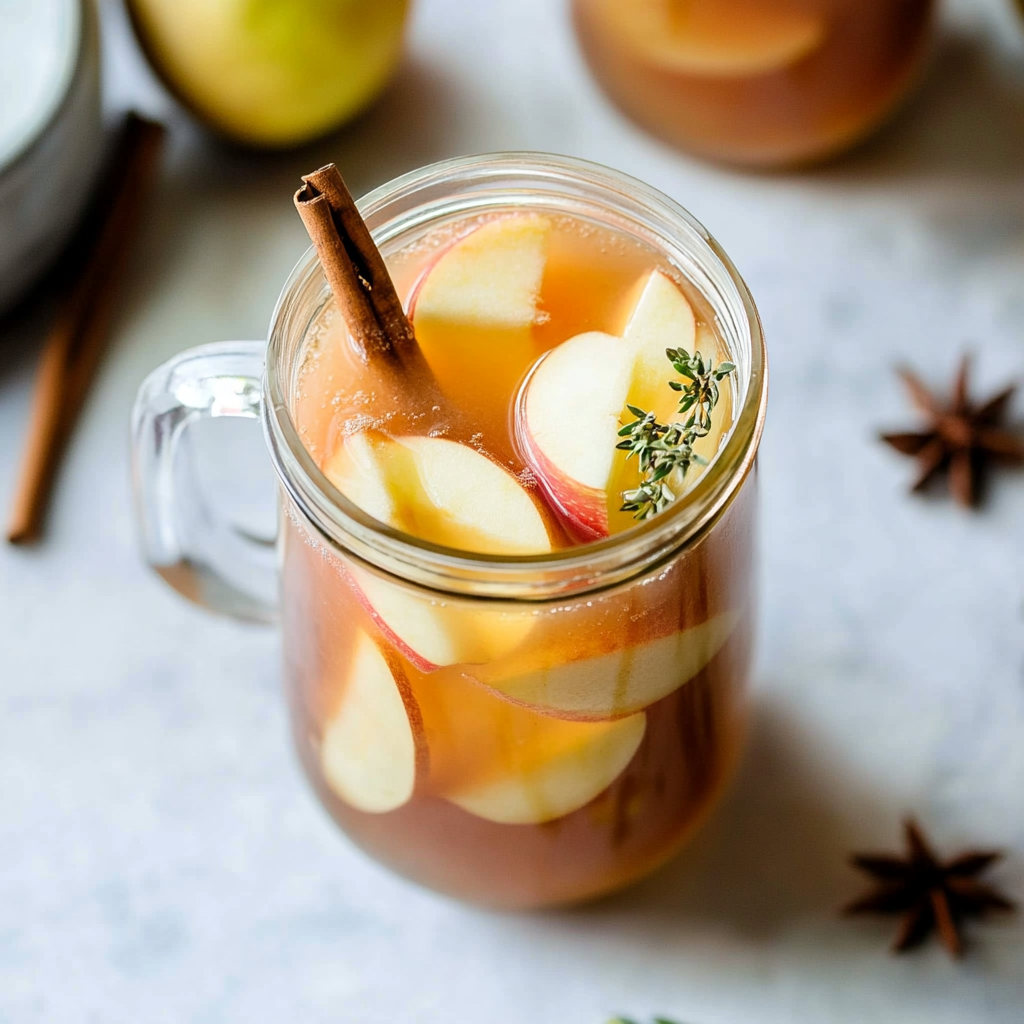 Recipe preparation for Apple Cider Sangria Recipe