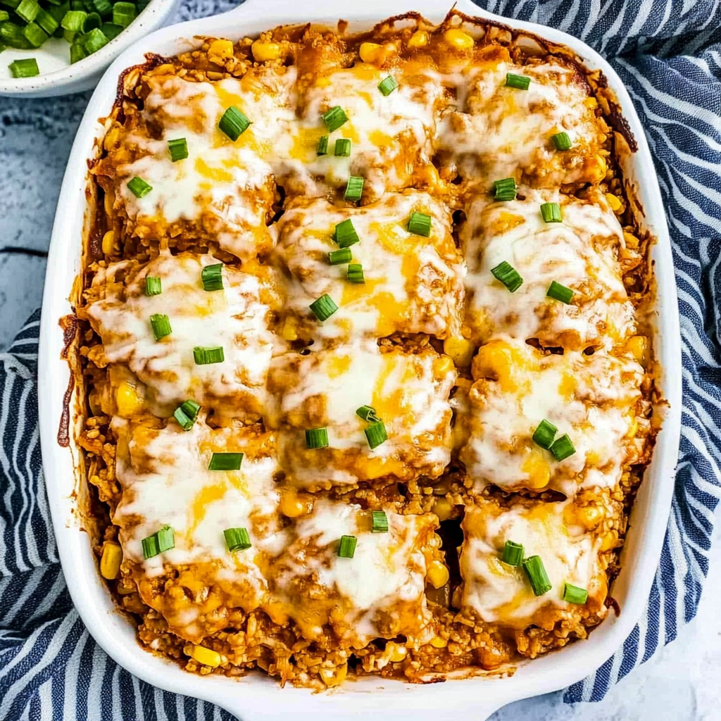 Recipe preparation for Chicken Enchilada Rice Casserole