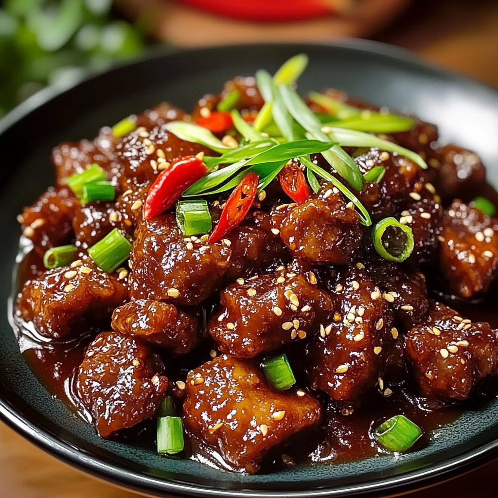 Recipe preparation for Crispy Chili Beef