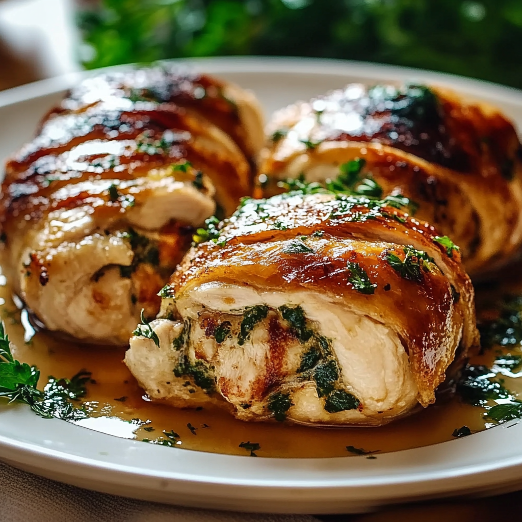 Recipe preparation for Stuffed Chicken