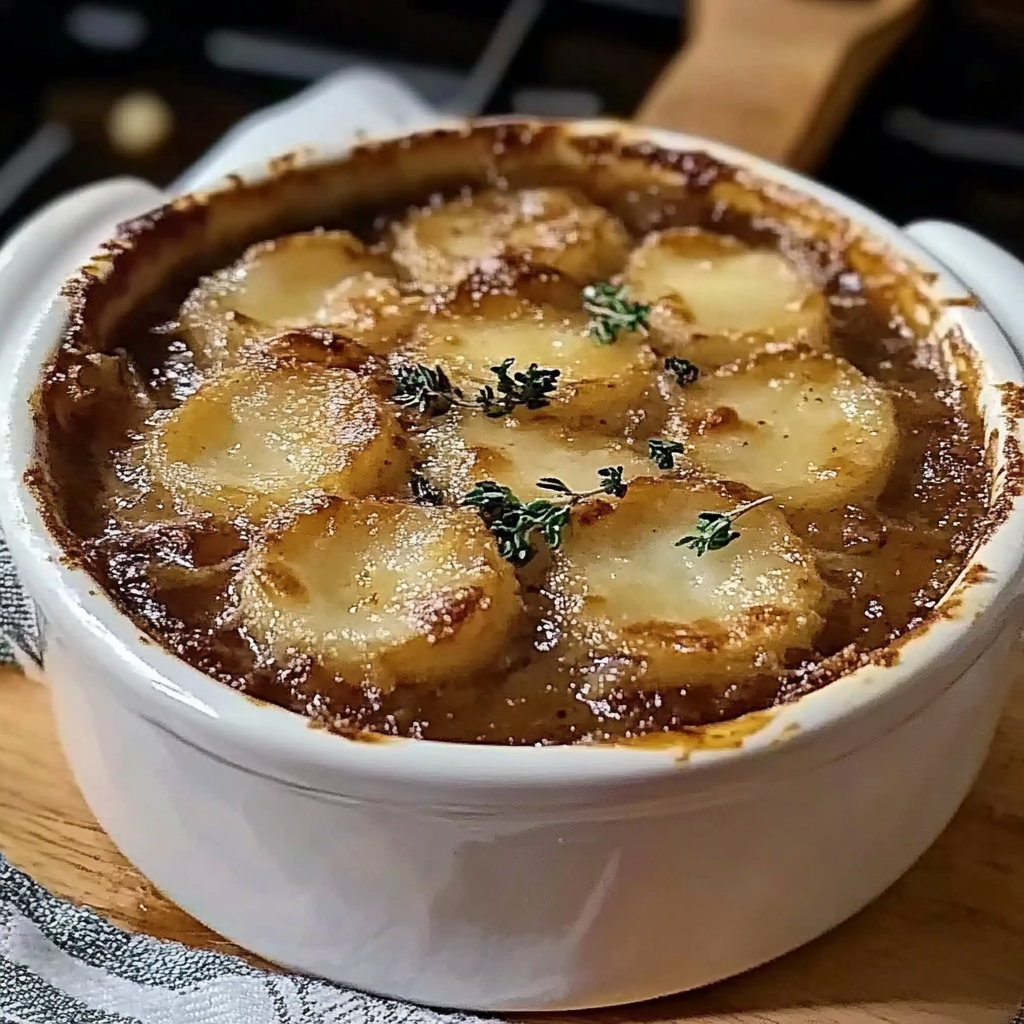 Recipe preparation for French Onion Soup