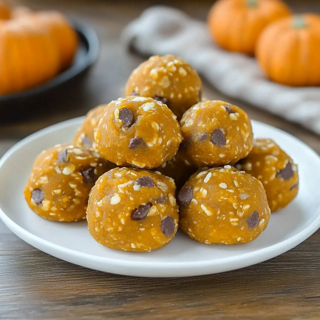 Recipe preparation for No-Bake Pumpkin Bites
