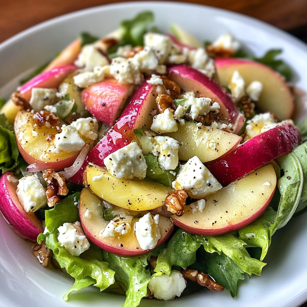 Recipe preparation for Honeycrisp Apple and Feta Salad