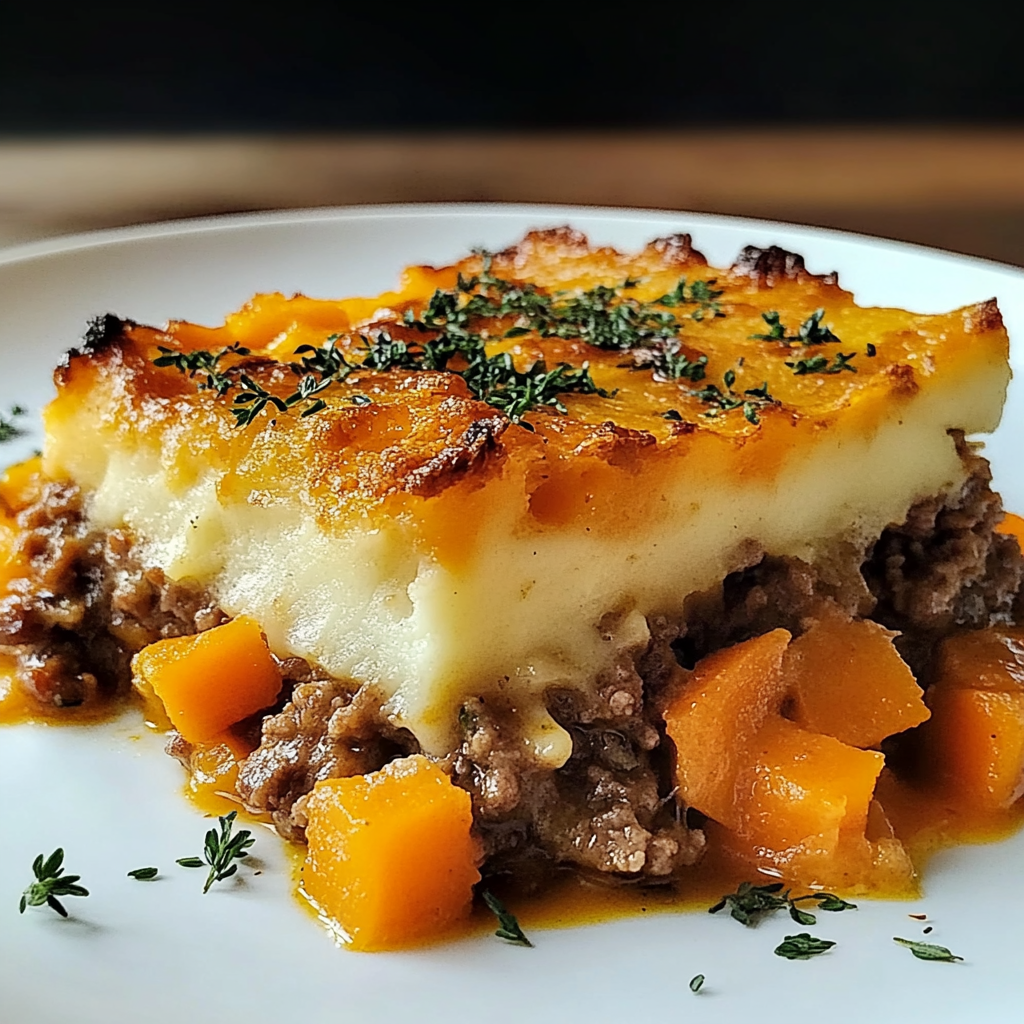 Recipe preparation for Sweet Potato Shepherd’s Pie