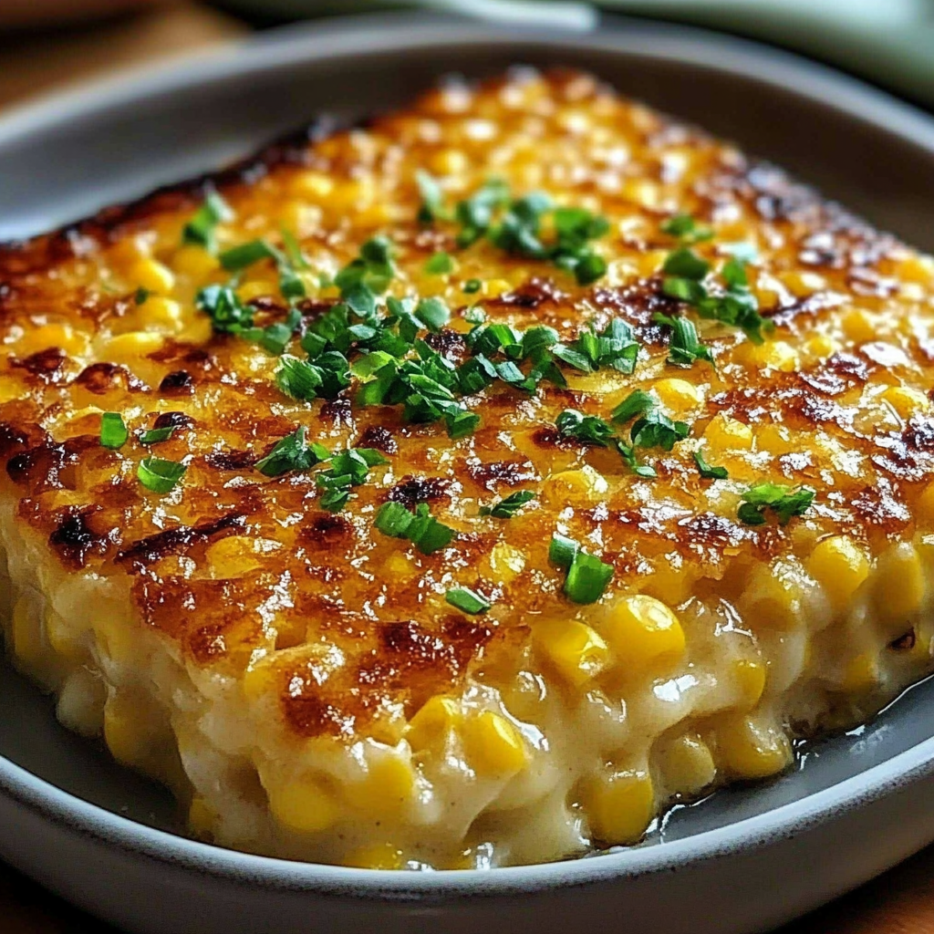 Recipe preparation for Honey-Glazed Corn Casserole