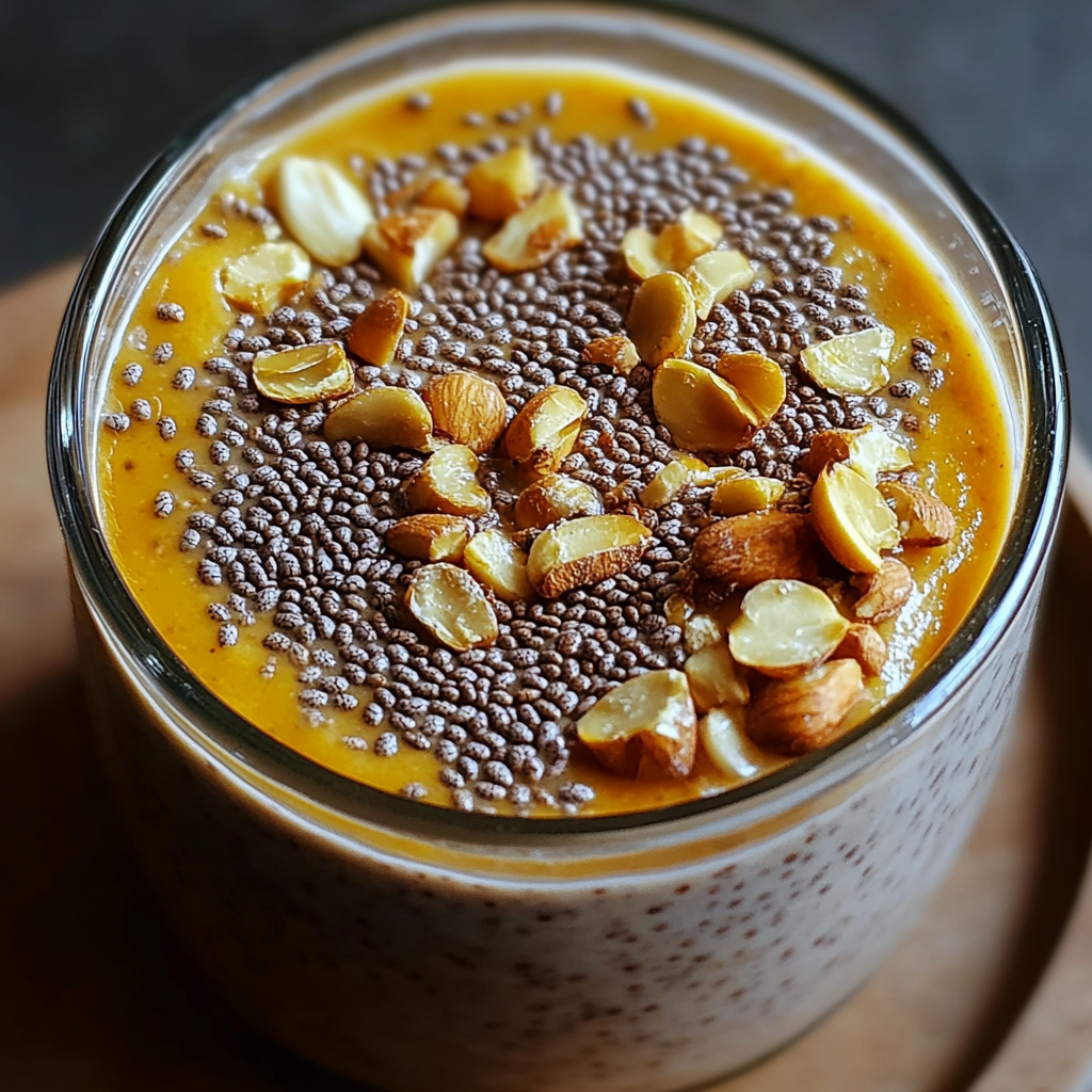 Recipe preparation for Pumpkin Pie Chia Pudding