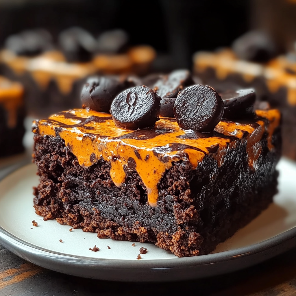 Recipe preparation for Halloween Brownies