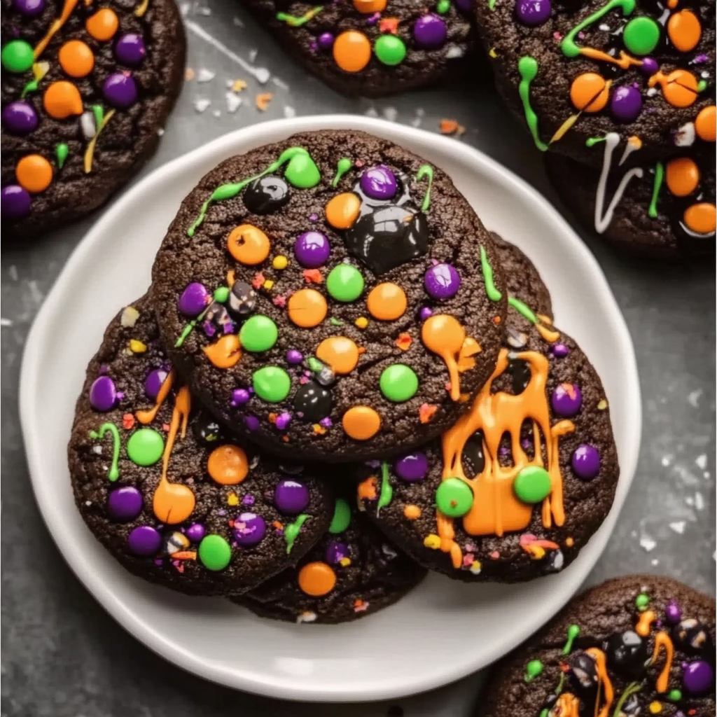 Recipe preparation for Halloween Cookies Recipe