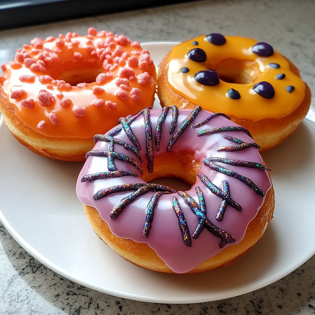 Recipe preparation for Halloween Donuts