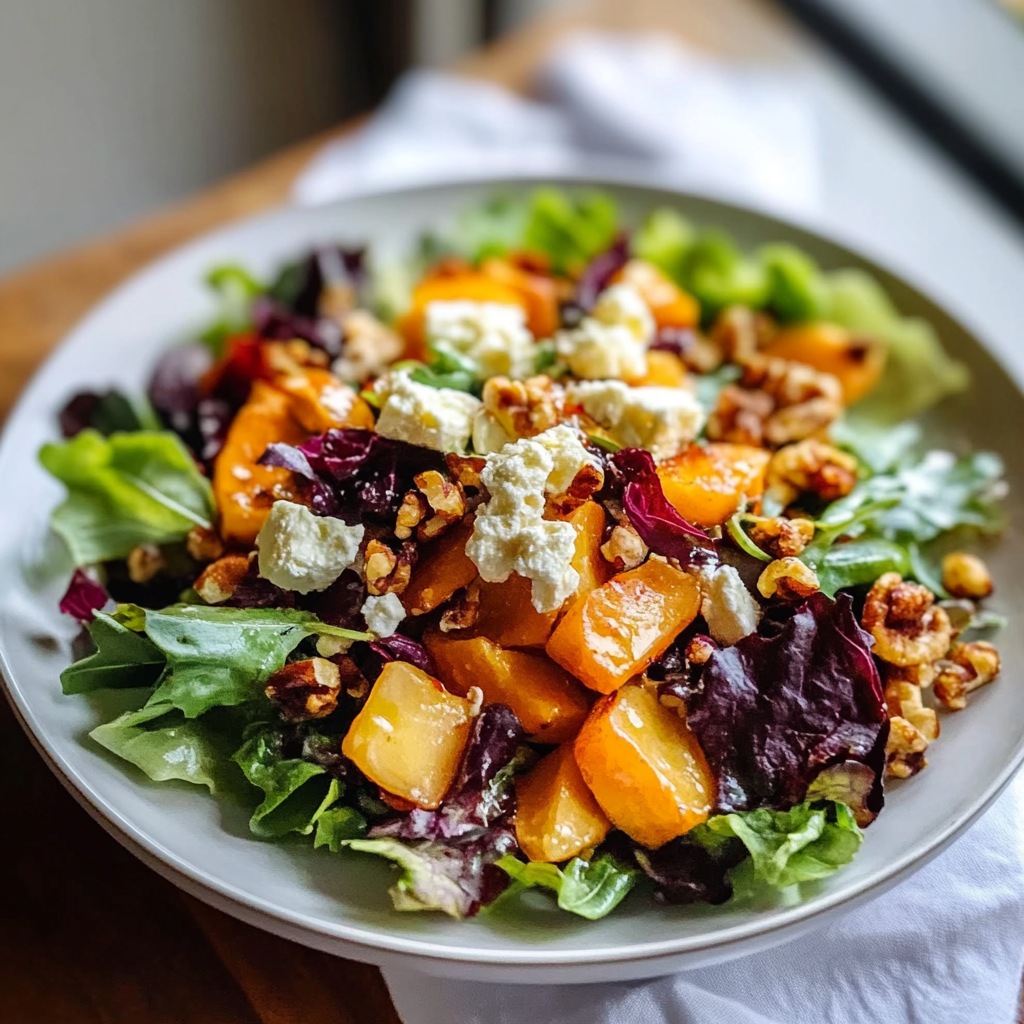Recipe preparation for autumn salad