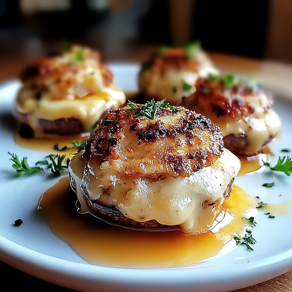 Recipe preparation for Crab Stuffed Mushrooms