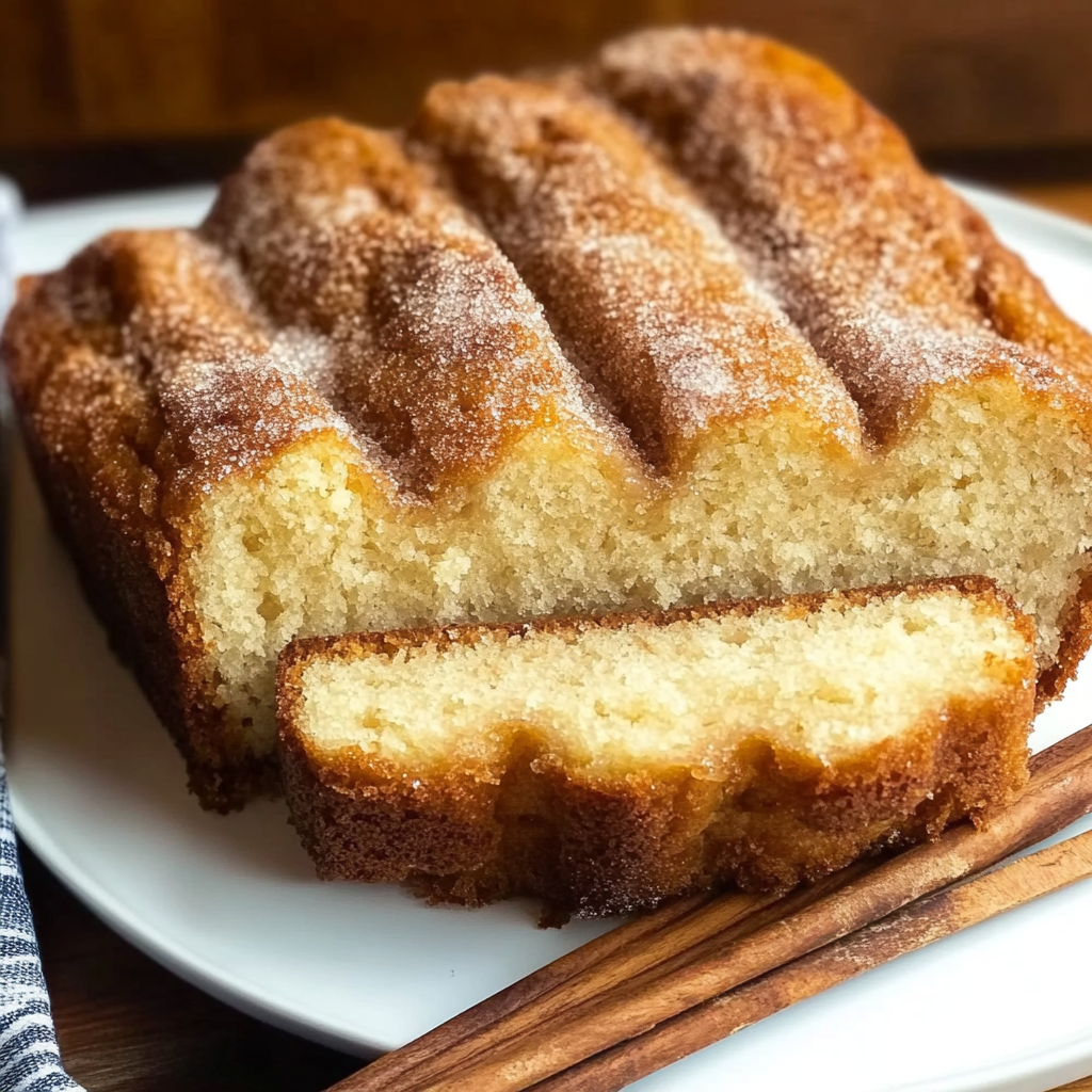 Recipe preparation for Cinnamon Sugar Donut Bread