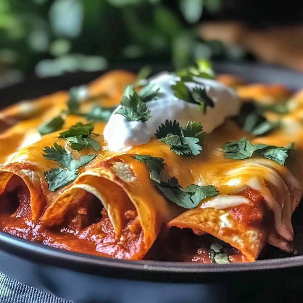 Recipe preparation for Chicken Enchiladas