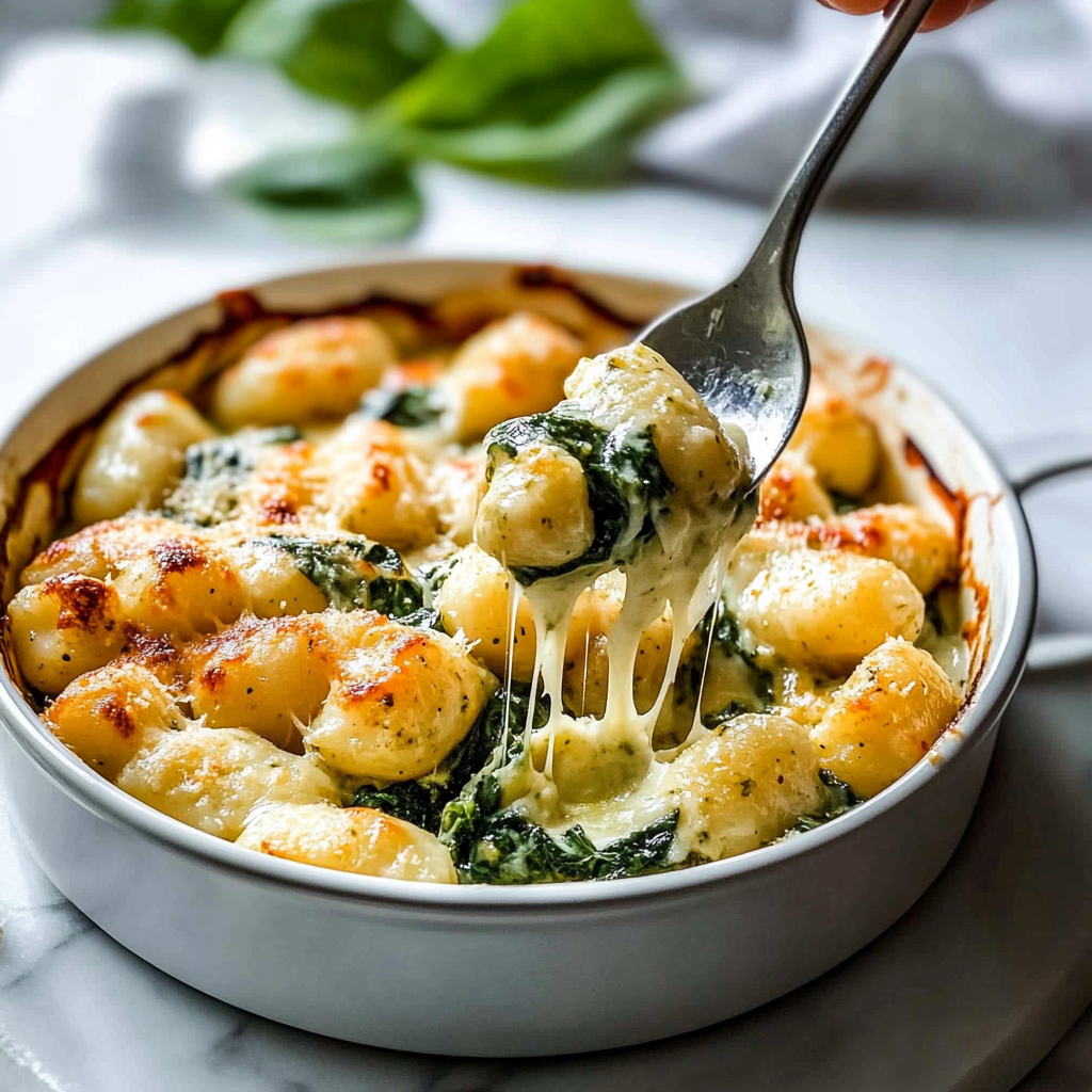 Recipe preparation for Easy 30-minute Pesto Gnocchi with Spinach and Artichokes