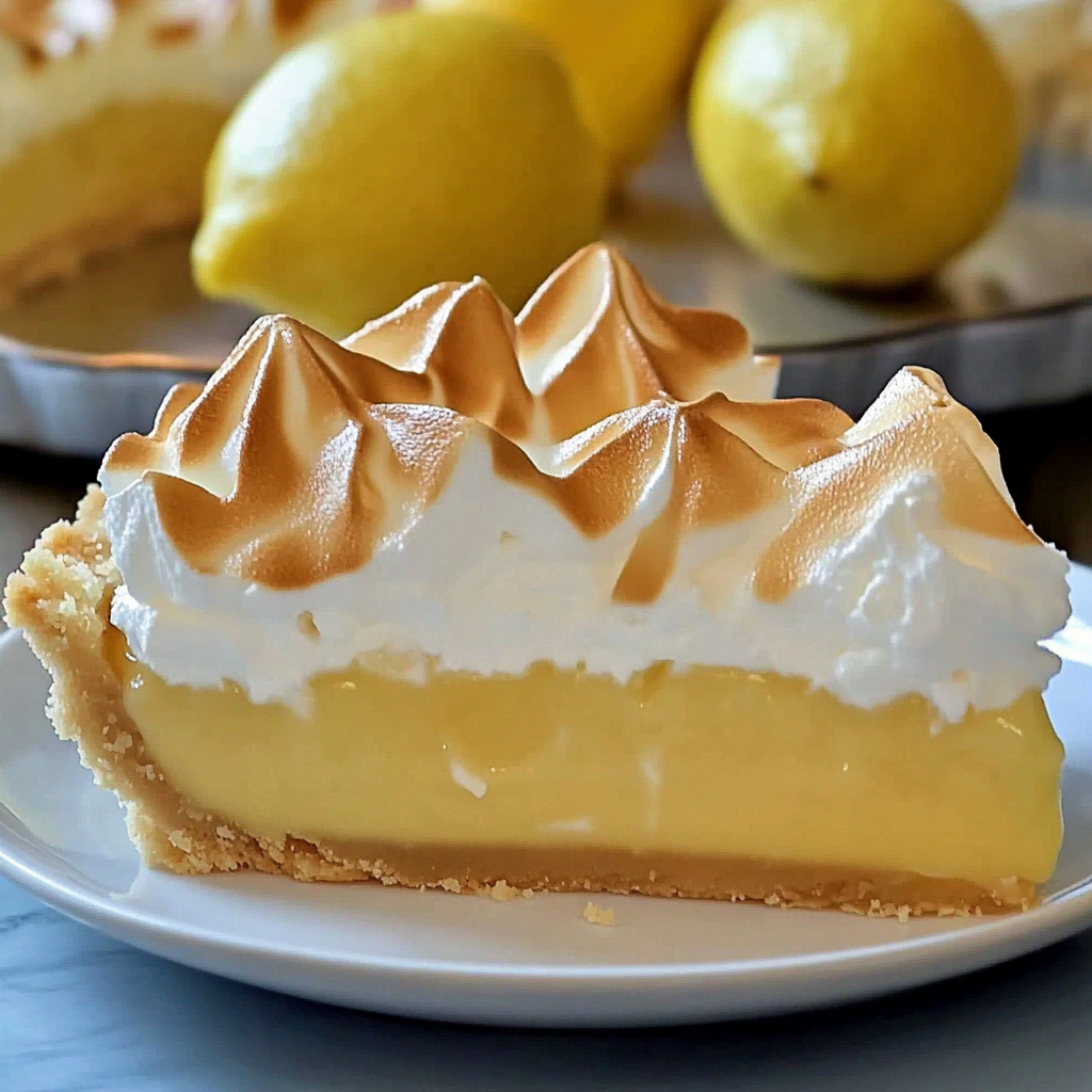 Recipe preparation for Golden Lemon Meringue Pie