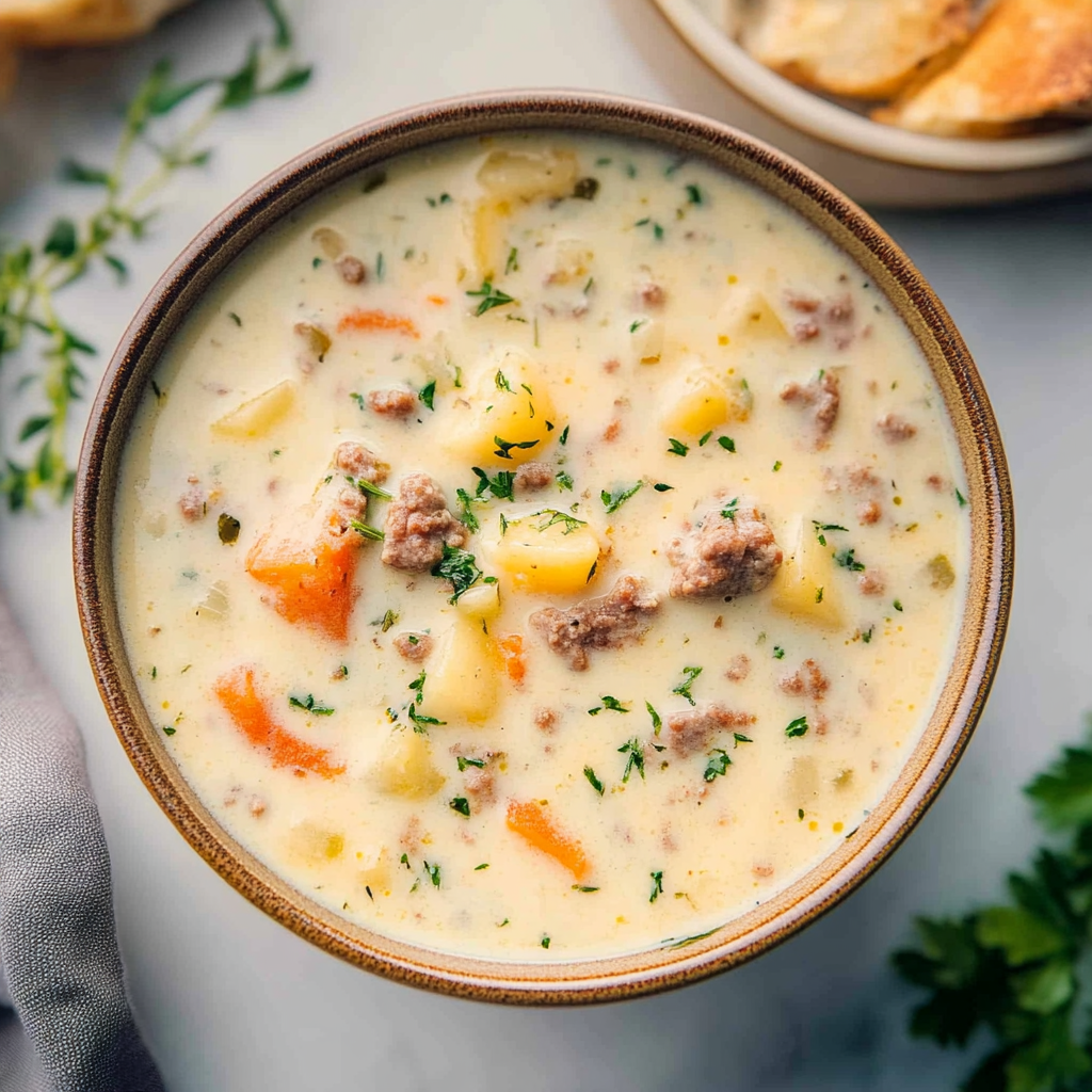 Recipe preparation for Sausage Potato Soup