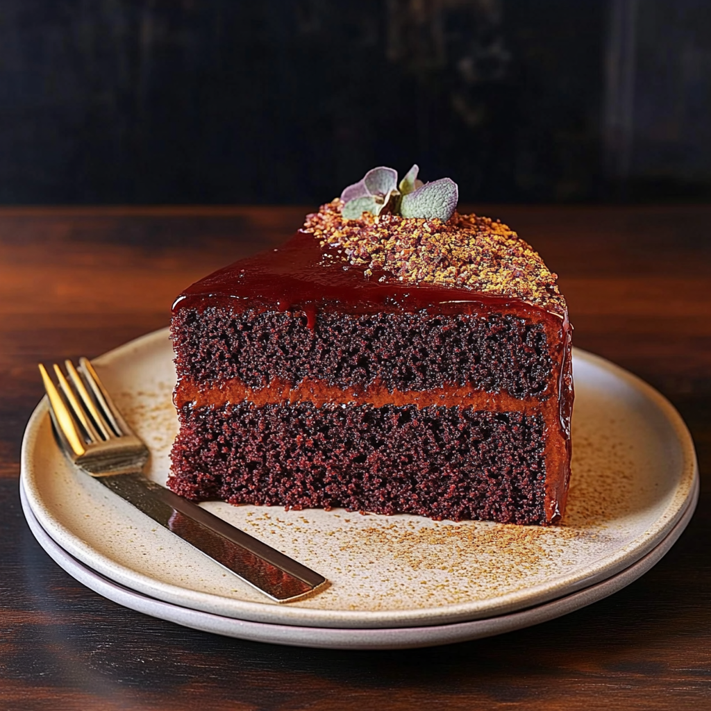 Recipe preparation for Brooklyn Blackout Cake