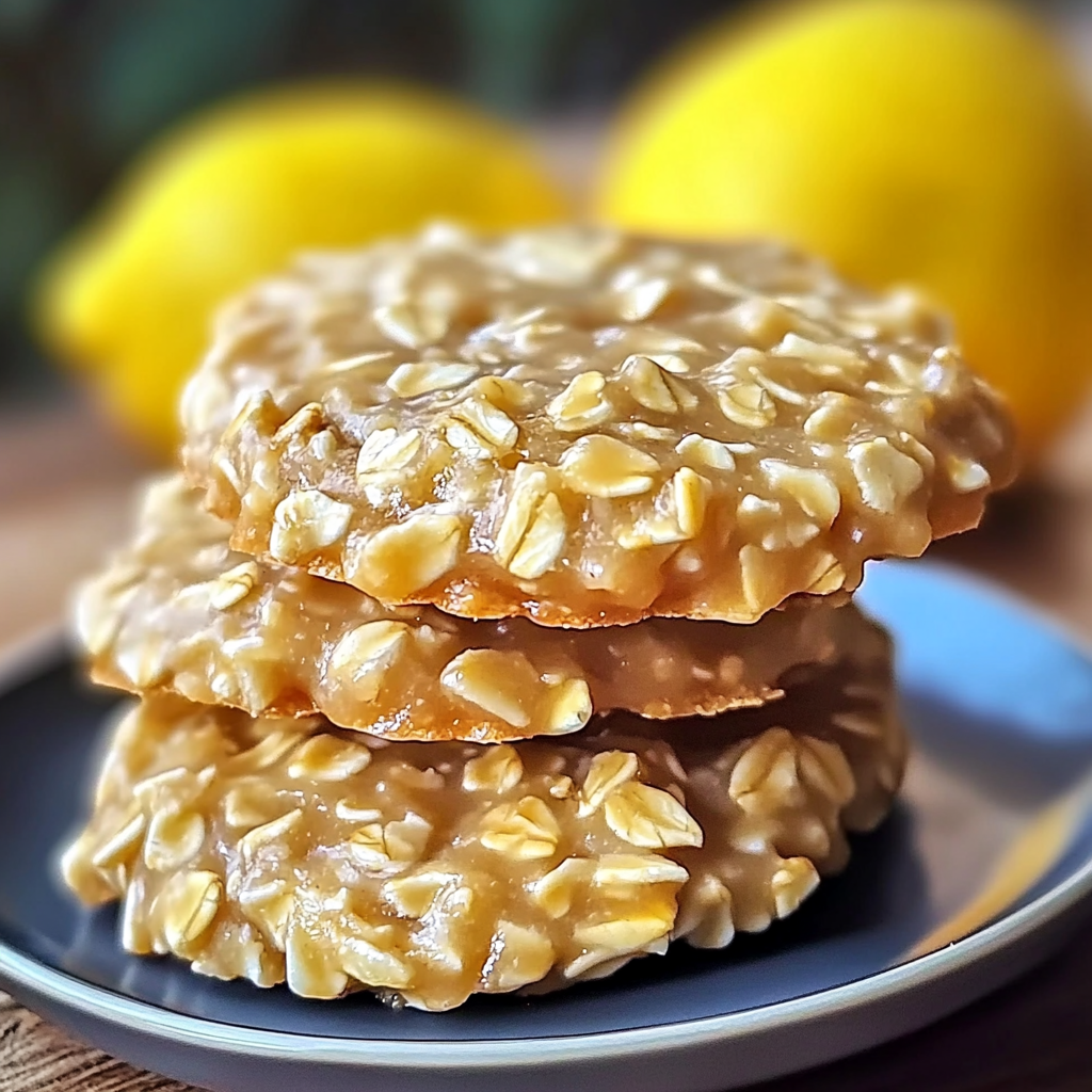 Recipe preparation for Lemon Oatmeal No-Bake Cookies