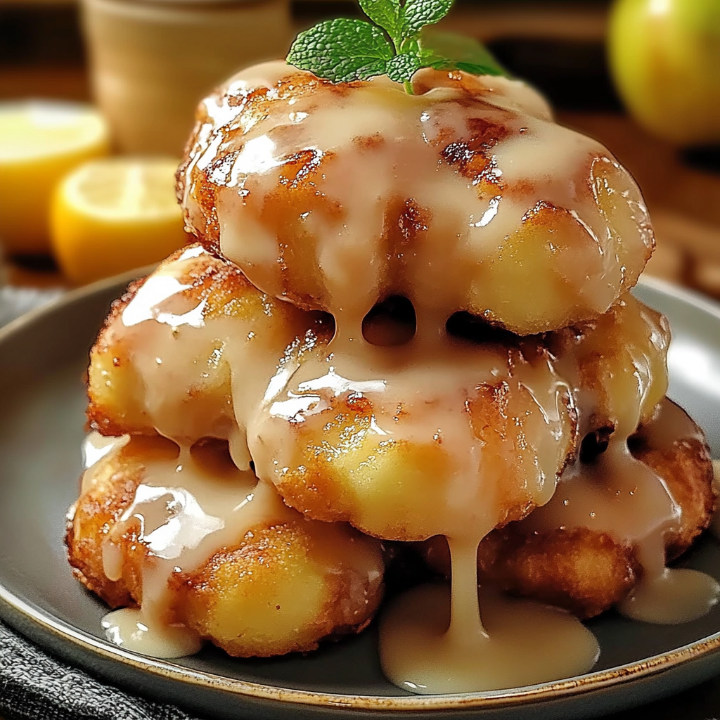 Recipe preparation for Baked Apple Fritters