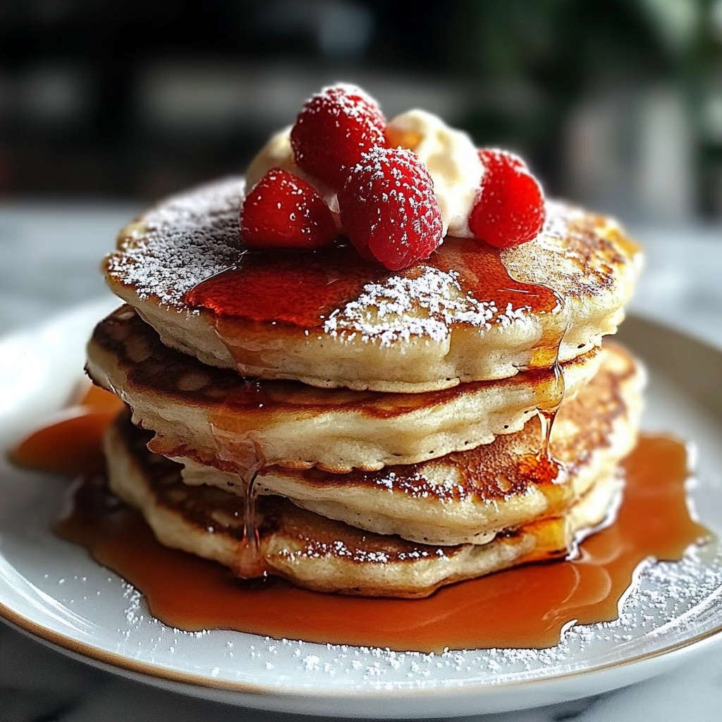 Recipe preparation for Fluffy Pancakes