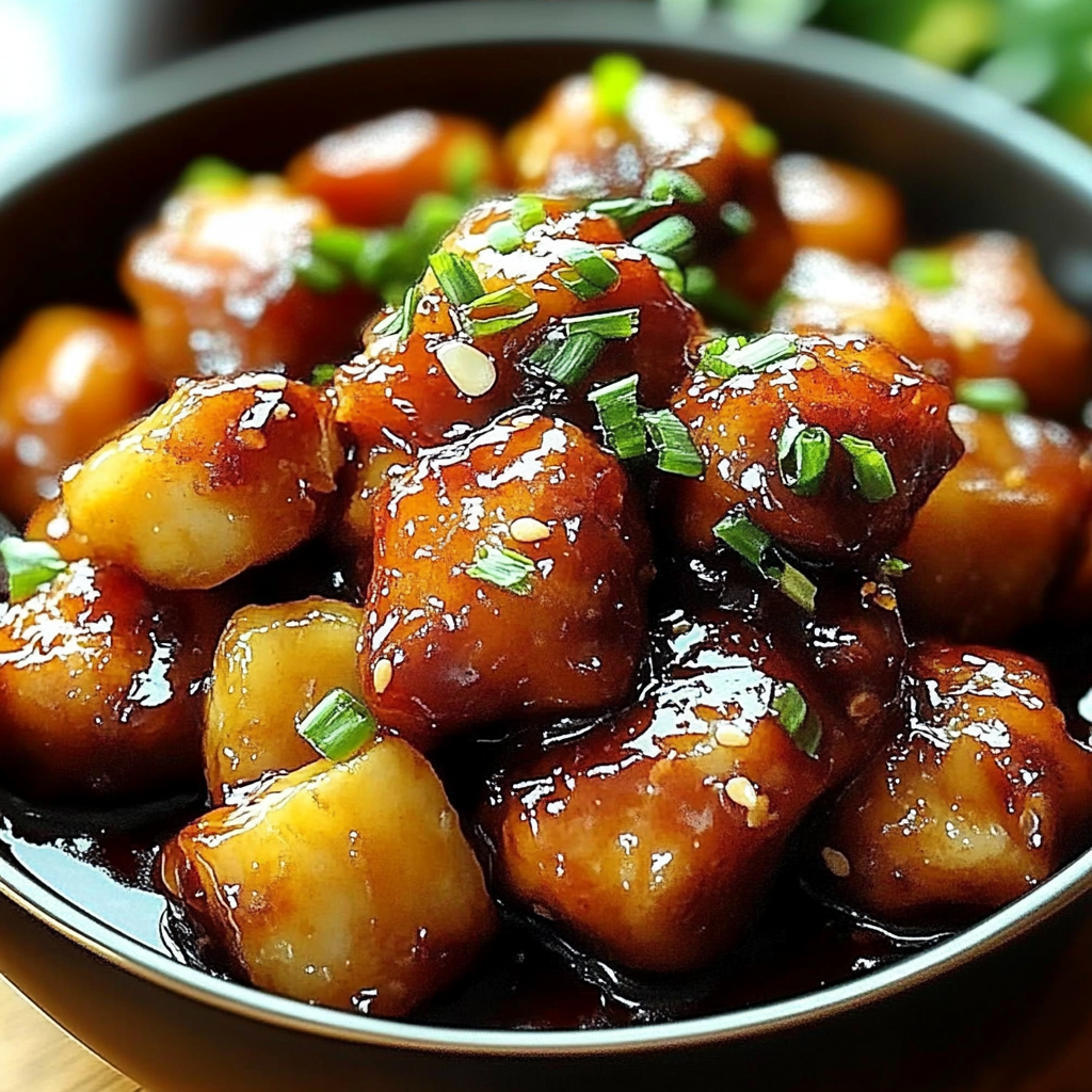 Recipe preparation for Brown Sugar Pineapple Chicken