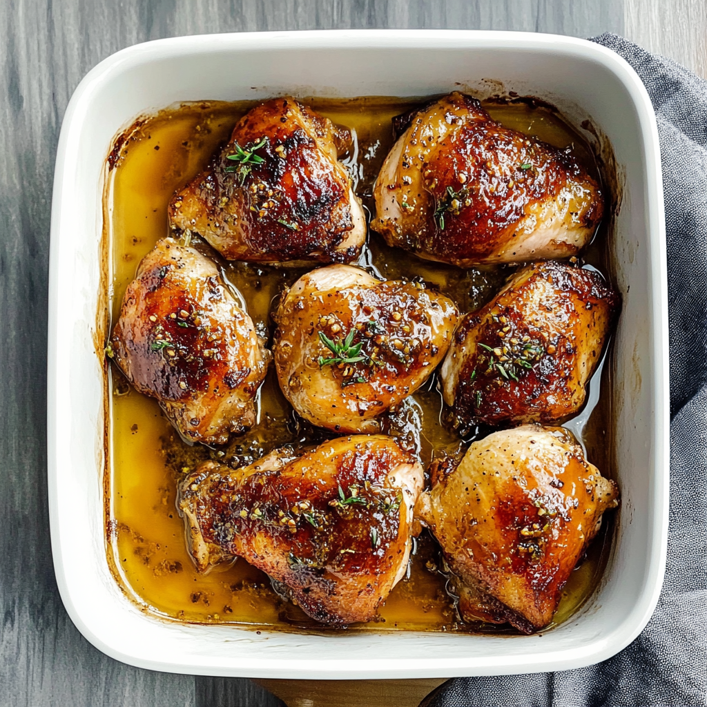 Recipe preparation for Honey Mustard Chicken