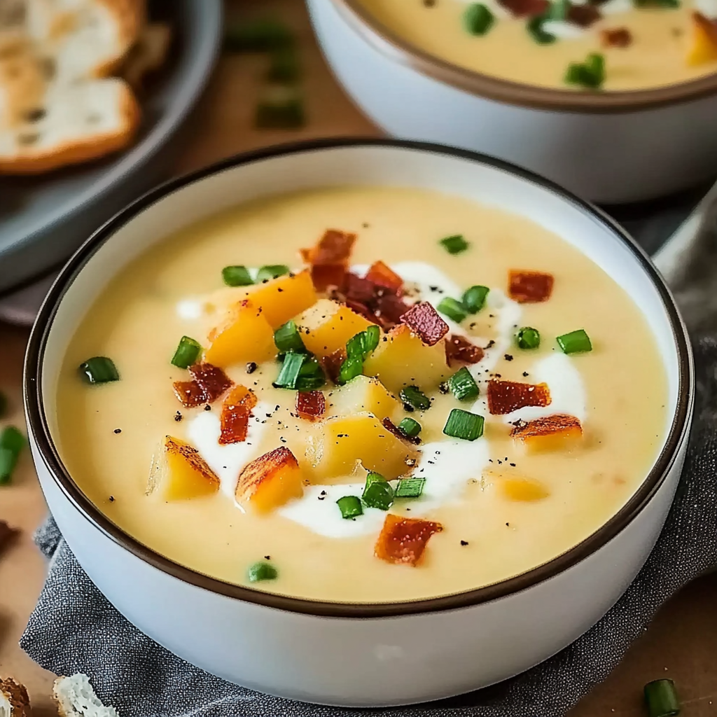 Recipe preparation for Creamy Potato Soup