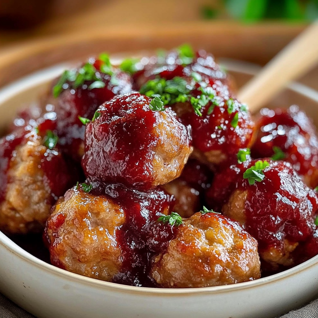 Recipe preparation for Quick Cranberry Meatballs