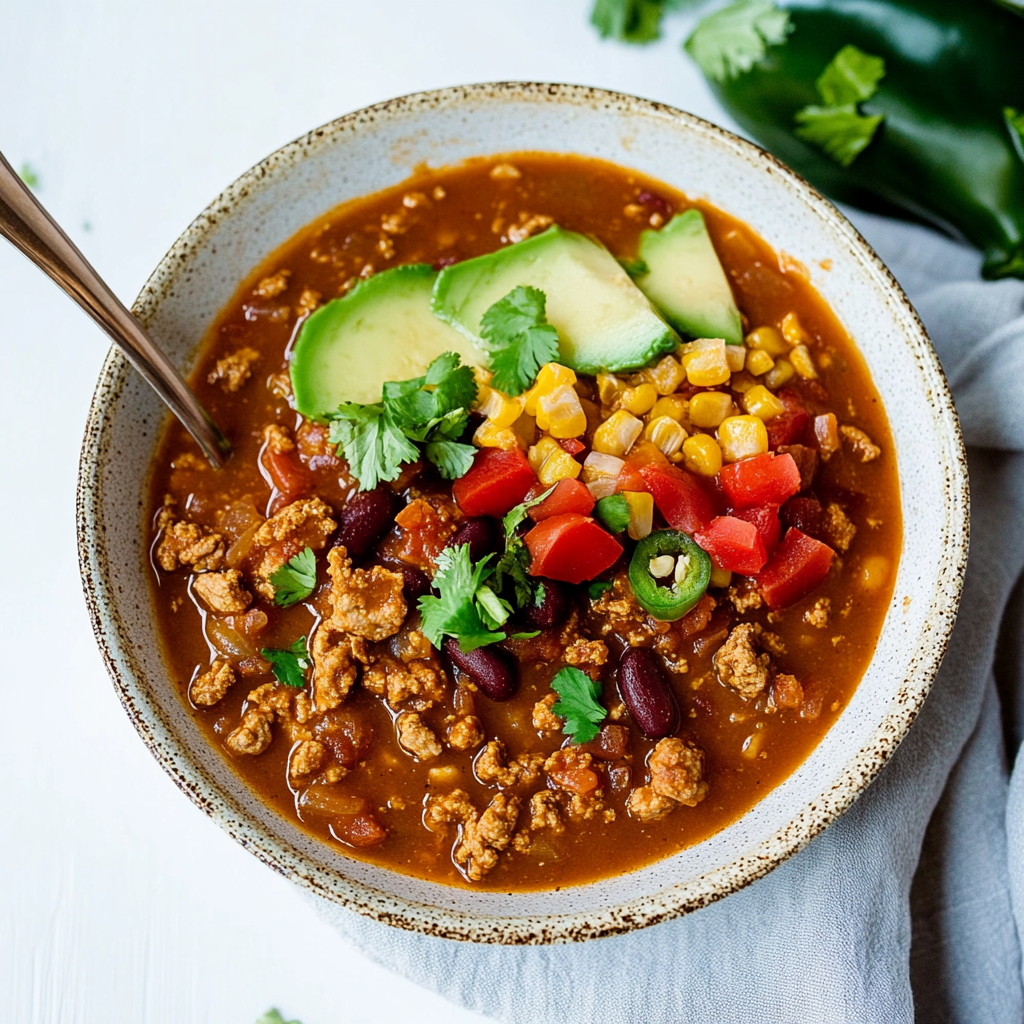 Recipe preparation for Instant Pot Turkey Paleo Pumpkin Chili
