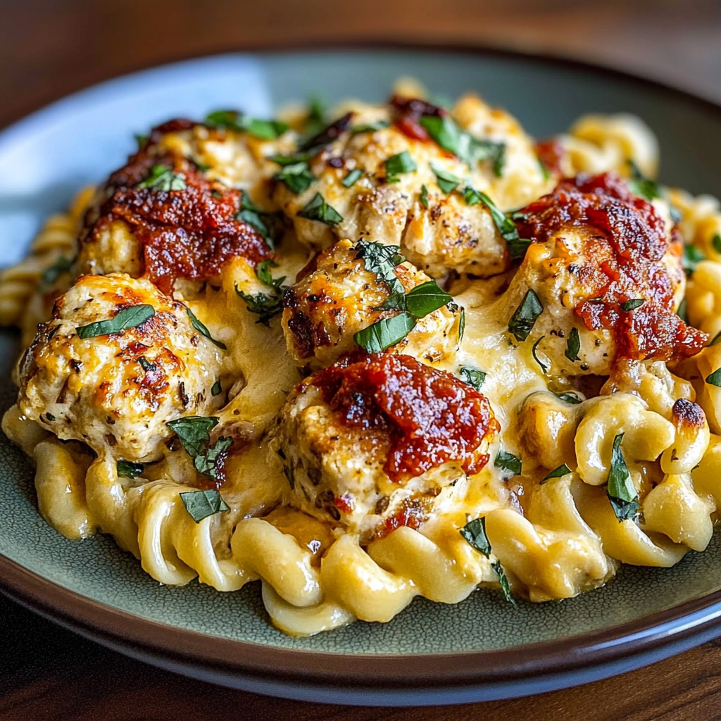 Recipe preparation for Cheesy Tuscan Chicken Sun