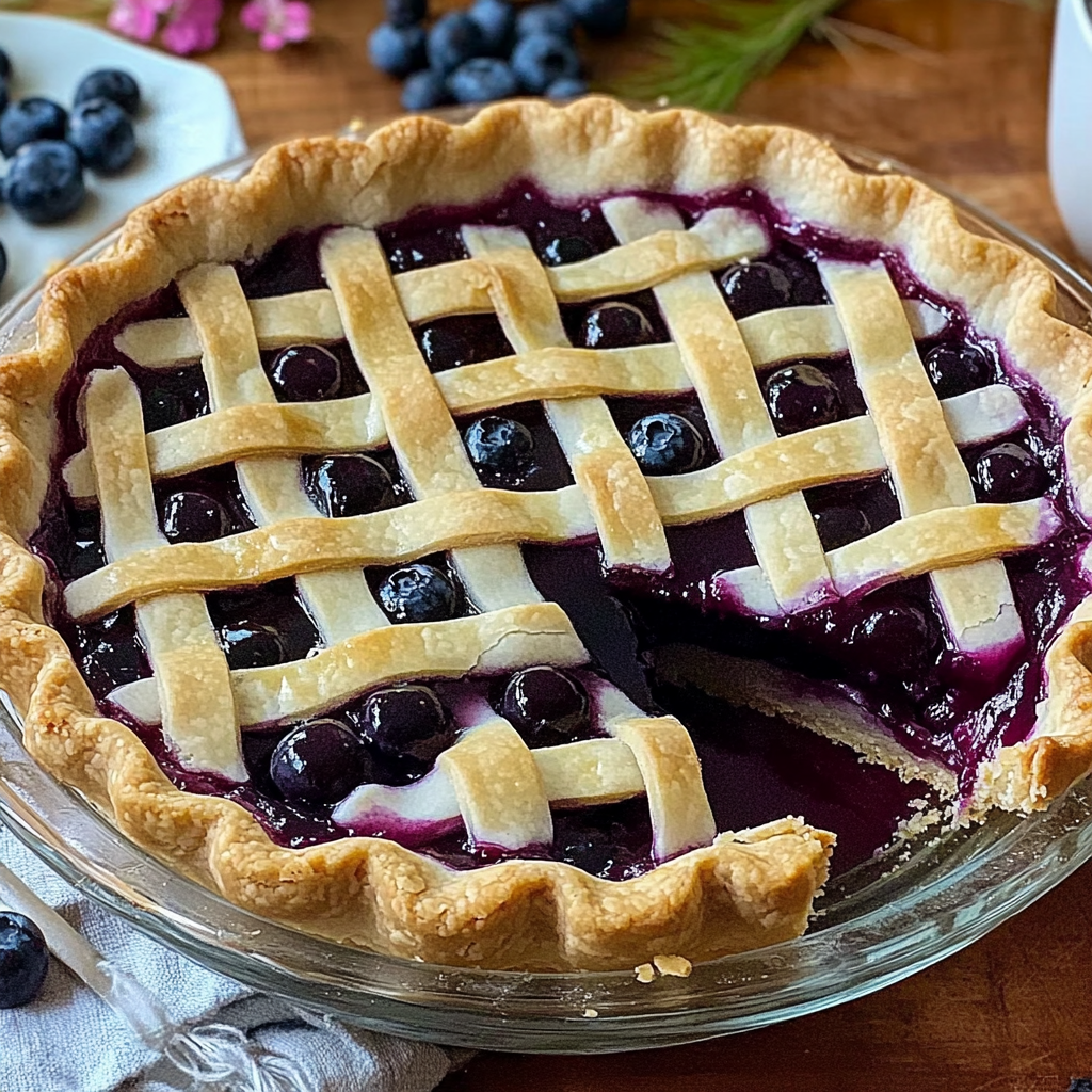 Recipe preparation for Best Wild Huckleberry Pie