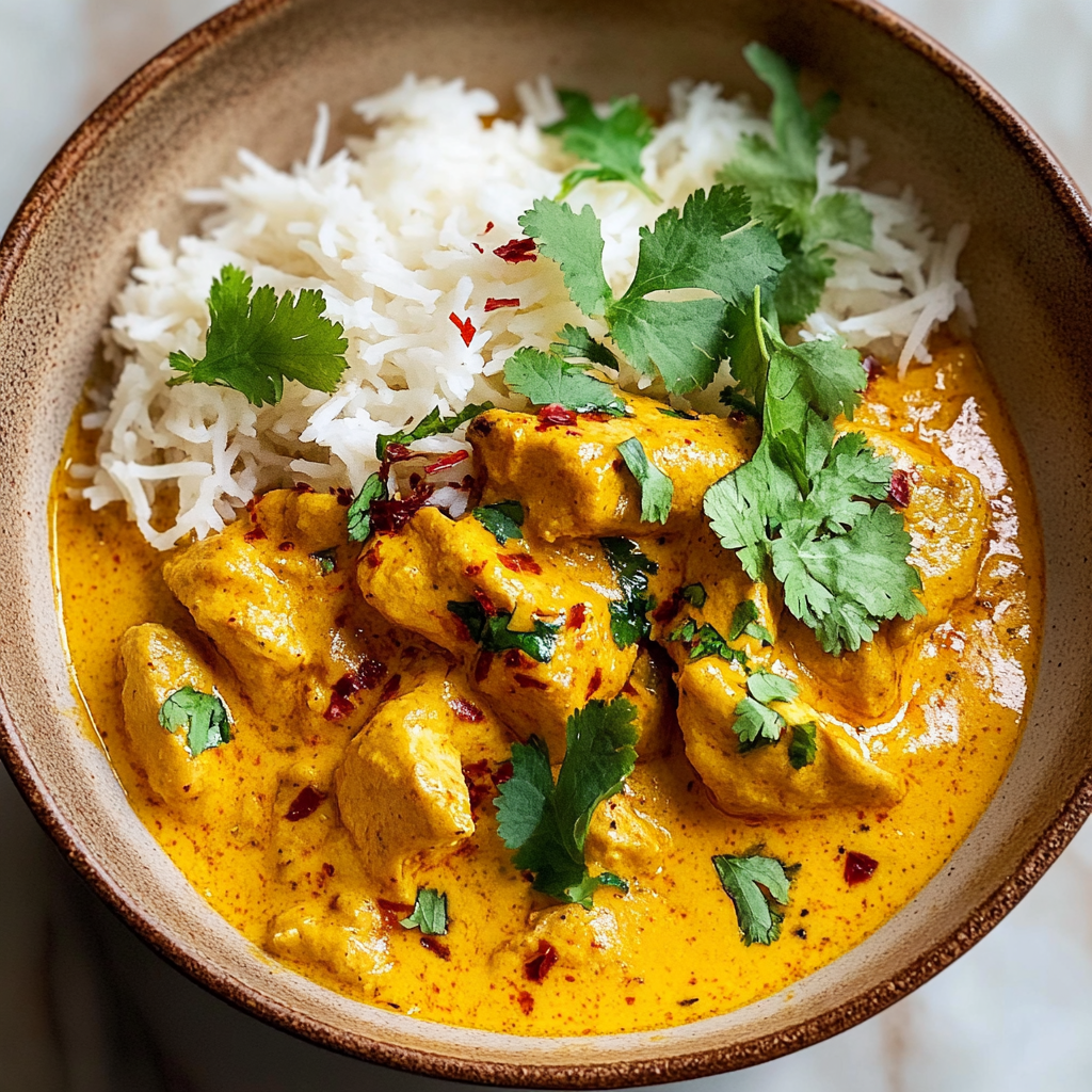 Recipe preparation for Creamy Butternut Squash Butter Chicken