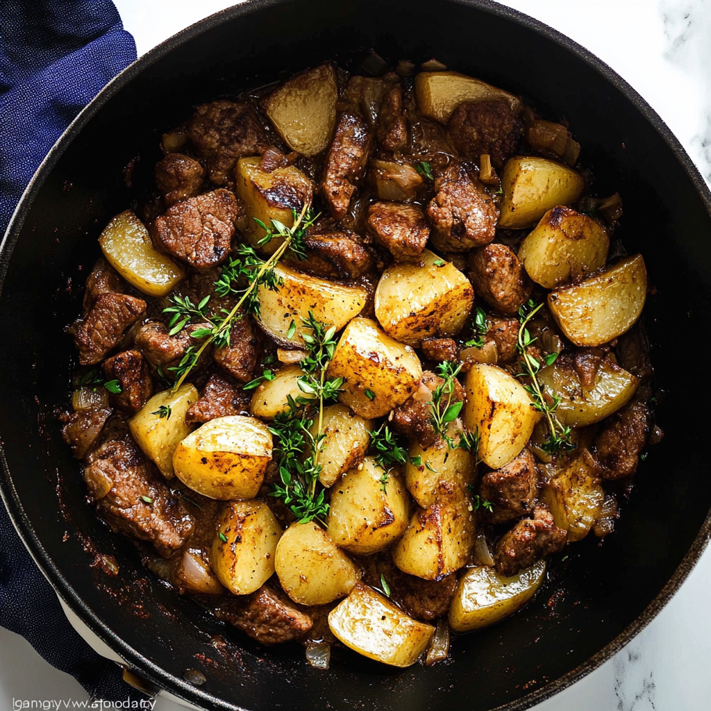 Recipe preparation for one skillet meals