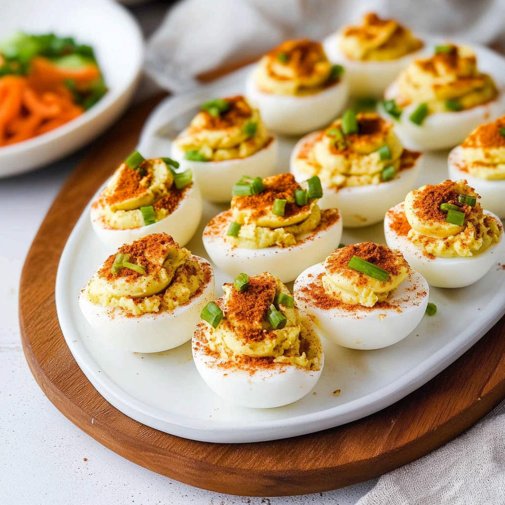Recipe preparation for deviled eggs