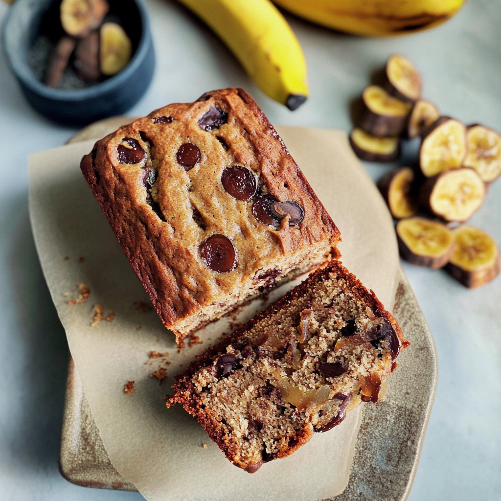 Recipe preparation for vegan banana bread